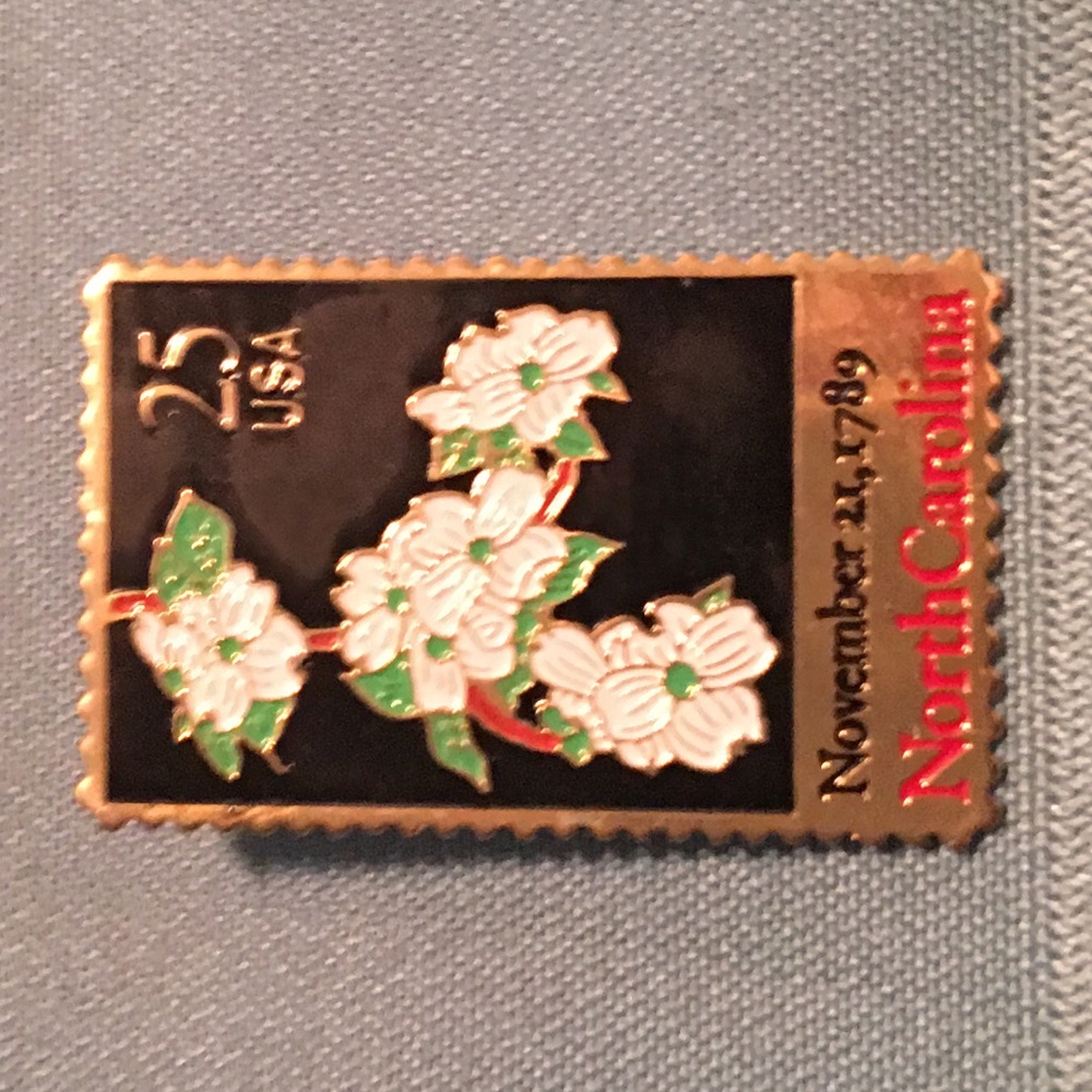 North Carolina flower post office stamp